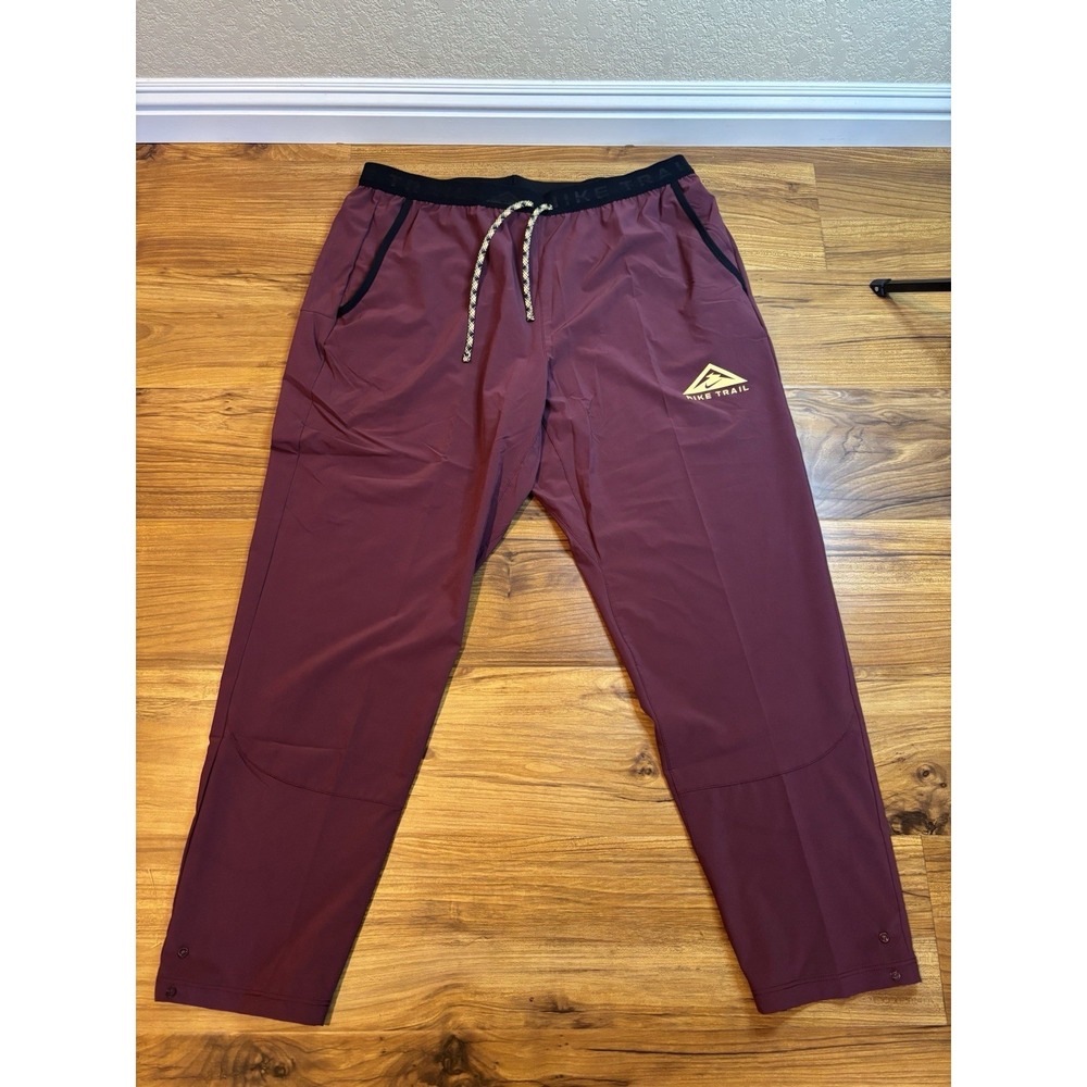 Nike Trail Dawn Range Dri-Fit Running Pants Night Maroon Sz XL DX0855-681